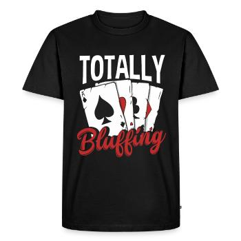 Joueur de poker Joueur de poker Cadeau de poker - T-shirt Premium bio Homme - noir - Devant - Nico (187cm)