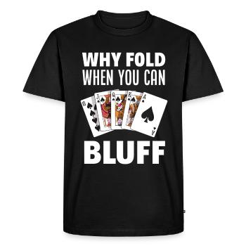Joueur de poker Joueur de poker Cadeau de poker - T-shirt Premium bio Homme - noir - Devant - Nico (187cm)