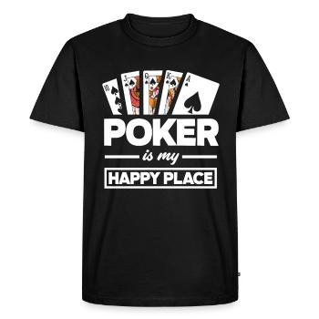 Joueur de poker Joueur de poker Cadeau de poker - T-shirt Premium bio Homme - noir - Devant - Nico (187cm)