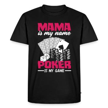 Joueur de poker Joueur de poker Cadeau de poker - T-shirt Premium bio Homme - noir - Devant - Nico (187cm)