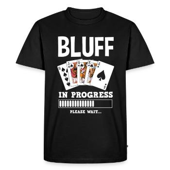Joueur de poker Joueur de poker Cadeau de poker - T-shirt Premium bio Homme - noir - Devant - Nico (187cm)
