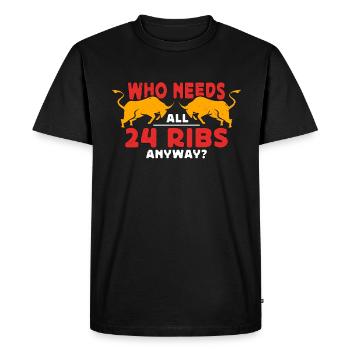 La tauromachie qui a besoin des 24 côtes de toute façon Arènes - T-shirt Premium bio Homme - noir - Devant - Nico (187cm)