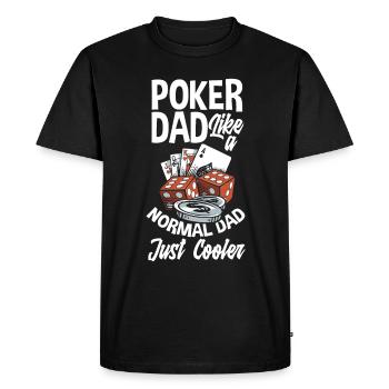 Joueur de poker Joueur de poker Cadeau de poker - T-shirt Premium bio Homme - noir - Devant - Nico (187cm)