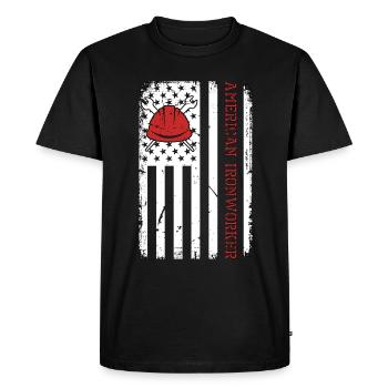 Ferronnier Américain Soudeur Soudeur Serrurier - T-shirt Premium bio Homme - noir - Devant - Nico (187cm)