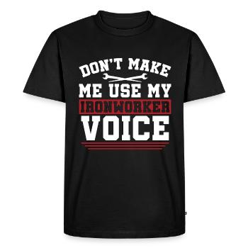 Métallurgiste Ne me faites pas utiliser mon soudeur métallurgiste - T-shirt Premium bio Homme - noir - Devant - Nico (187cm)