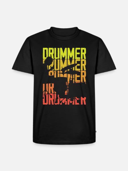 Drums Drummer Gift - T-shirt Premium bio Homme - noir