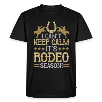 Bareback Riding I Can't Keep Calm Western Riding - Men's Premium Organic T-Shirt - black - Front - Nico (187cm)