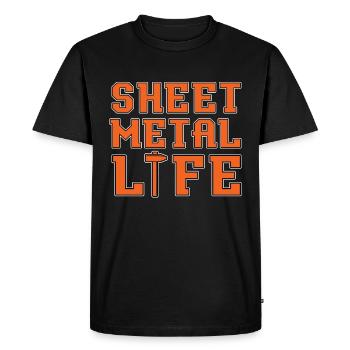 Sheet Metal Life Fabricator Sheet Metal Workers - Men's Premium Organic T-Shirt - black - Front - Nico (187cm)
