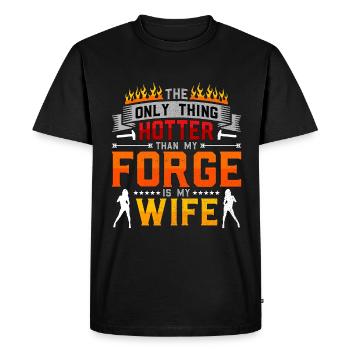 Forger la seule chose plus chaude Anvils forgerons - T-shirt Premium bio Homme - noir - Devant - Nico (187cm)