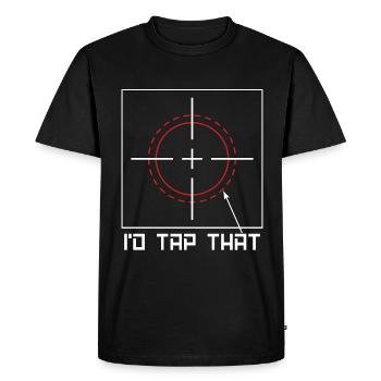 Machiniste Je taperais sur ce tour Machinistes - T-shirt Premium bio Homme - noir - Devant - Nico (187cm)