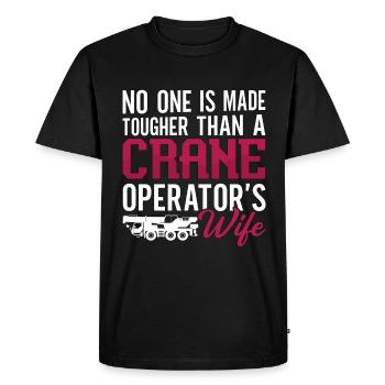 Grutier Grutier Opérateur de grue Travailleur de la construction Cadeau - T-shirt Premium bio Homme - noir - Devant - Nico (187cm)