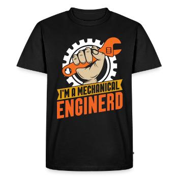 I'm A Mechanical Enginerd Car Mechanic Engineer - Men's Premium Organic T-Shirt - black - Front - Nico (187cm)