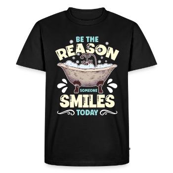 Soapmaking Be The Reason Someone Soaper Soap Maker - Men's Premium Organic T-Shirt - black - Front - Nico (187cm)