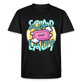 Soapmaking Soap Lady Handicrafts Saponifications - Men's Premium Organic T-Shirt - black - Front - Nico (187cm)