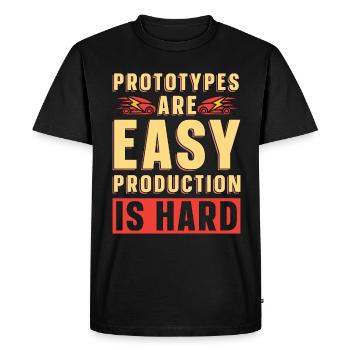 Artificial Intelligence Prototypes Are Easy Robots - Men's Premium Organic T-Shirt - black - Front - Nico (187cm)