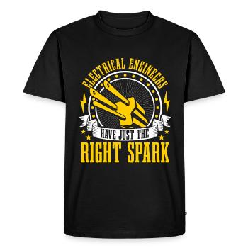 Electrical Engineers Have Just The Electrician - Men's Premium Organic T-Shirt - black - Front - Nico (187cm)