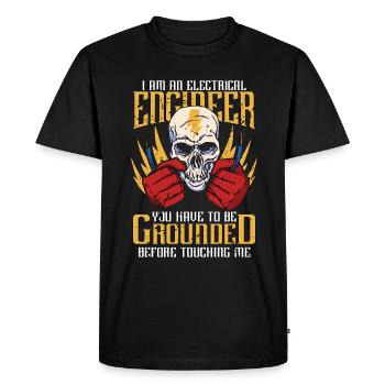 I Am An Electrical Engineer You Have Electrician - Men's Premium Organic T-Shirt - black - Front - Nico (187cm)