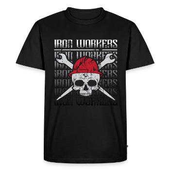 Iron Workers Arc Welding Metalworkers Ironworkers - Men's Premium Organic T-Shirt - black - Front - Nico (187cm)