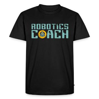 Robotics Coach Robot Automation Robotics Engineer - Men's Premium Organic T-Shirt - black - Front - Nico (187cm)