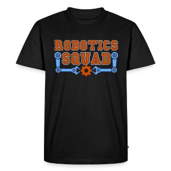 Robotics Squad Automation Robots Robotics Engineer - Men's Premium Organic T-Shirt - black - Front - Nico (187cm)