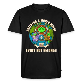 Robotics Building A World Robot Robotics Engineer - Men's Premium Organic T-Shirt - black - Front - Nico (187cm)