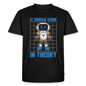 Robotics It Should Work In Robot Robotics Engineer - Men's Premium Organic T-Shirt - black - Front - Nico (187cm)
