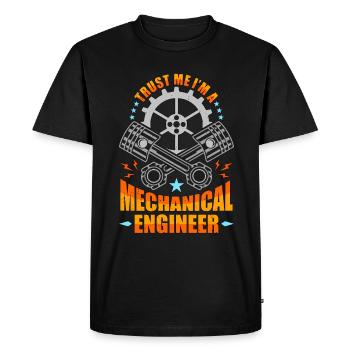 Génie mécanique Croyez-moi, je suis ingénieur civil - T-shirt Premium bio Homme - noir - Devant - Nico (187cm)