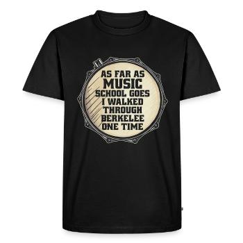 Caisse claire En ce qui concerne l’école de musique Percussion Drums - T-shirt Premium bio Homme - noir - Devant - Nico (187cm)