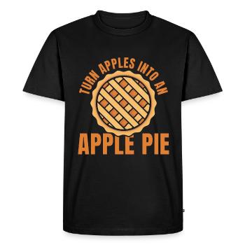 Apple Pie Turn Apples Into Pastries Apple Picker - Men's Premium Organic T-Shirt - black - Front - Nico (187cm)