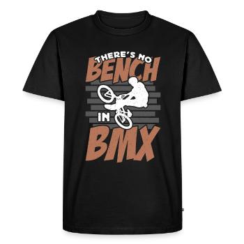 BMX Racing There's No Bench In Bicycle BMX Rider - Men's Premium Organic T-Shirt - black - Front - Nico (187cm)