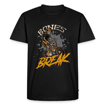 BMX Racing Bones Break Bicycle Racing BMX Rider - Men's Premium Organic T-Shirt - black - Front - Nico (187cm)