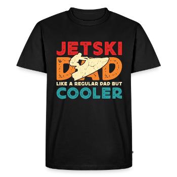 Jet Skiing Jetski Dad Like A Regular Water Sports - Men's Premium Organic T-Shirt - black - Front - Nico (187cm)