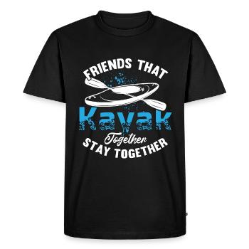 Kayak Amis qui font du kayak ensemble Sports nautiques - T-shirt Premium bio Homme - noir - Devant - Nico (187cm)