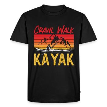 Kayak Crawl Walk Kayak Sports nautiques Kayak Lover - T-shirt Premium bio Homme - noir - Devant - Nico (187cm)