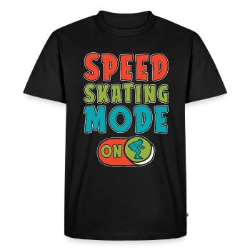 Speed Skating Mode On Short Track Loves Skater - Men's Premium Organic T-Shirt - black - Front - Nico (187cm)