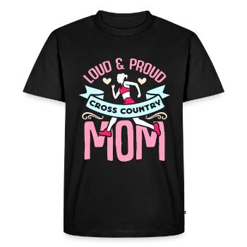 Course de cross-country bruyante et fière course athlétique - T-shirt Premium bio Homme - noir - Devant - Nico (187cm)
