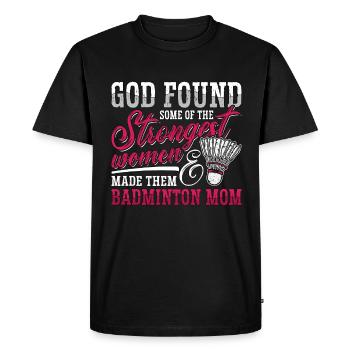 Badminton God Found Some Of The Racquets Net Shot - Men's Premium Organic T-Shirt - black - Front - Nico (187cm)