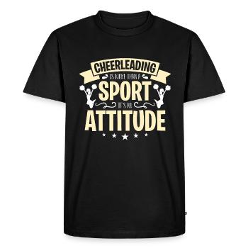 Cheerleading Is More Than A Cheer Squad Cheering - Men's Premium Organic T-Shirt - black - Front - Nico (187cm)
