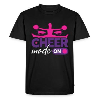 Mode Cheerleading Cheer sur Loves Cheering Dancer - T-shirt Premium bio Homme - noir - Devant - Nico (187cm)