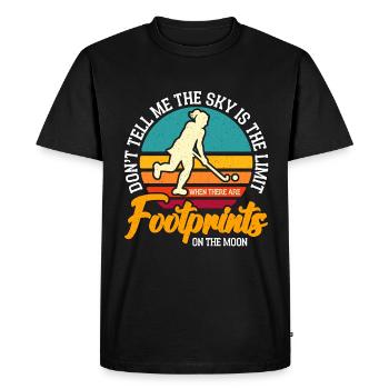Le hockey sur gazon ne me dit pas le ballon au sol rétro - T-shirt Premium bio Homme - noir - Devant - Nico (187cm)