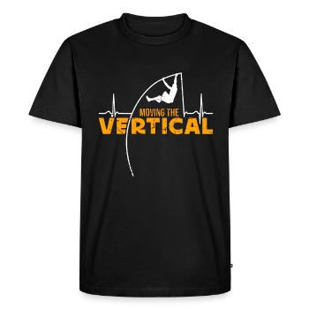 Pole Vault Moving The Vertical Track And Field - Men's Premium Organic T-Shirt - black - Front - Nico (187cm)