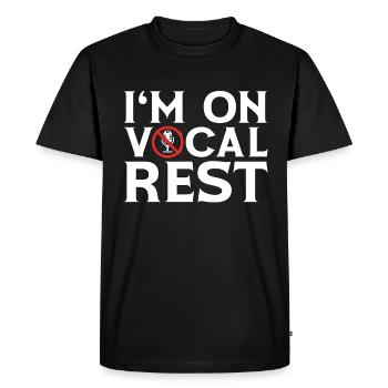 Musical Theatre I'm On Vocal Best Drama Broadway - Men's Premium Organic T-Shirt - black - Front - Nico (187cm)