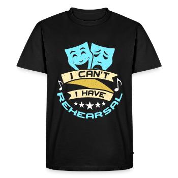 Théâtre musical Je ne peux pas avoir de répétition Broadway - T-shirt Premium bio Homme - noir - Devant - Nico (187cm)