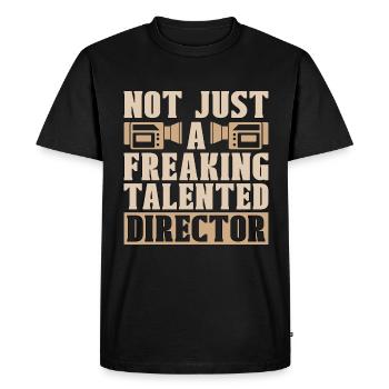 Le réalisateur n’est pas seulement un producteur de film effrayant - T-shirt Premium bio Homme - noir - Devant - Nico (187cm)