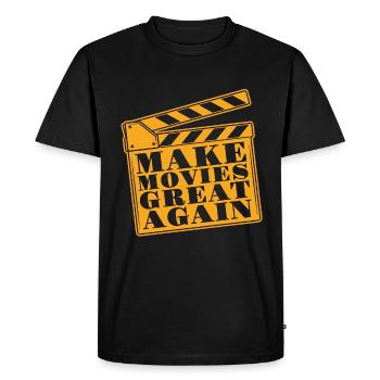 Réalisation de films Make Movies Great Again Réalisateur de films - T-shirt Premium bio Homme - noir - Devant - Nico (187cm)