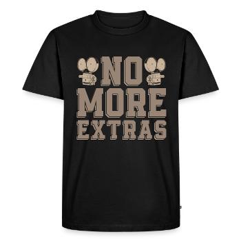 Réalisation de films No More Extras Cinéaste Cinéaste - T-shirt Premium bio Homme - noir - Devant - Nico (187cm)