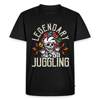Clown de cirque Jonglerie légendaire Artiste de cirque - T-shirt Premium bio Homme - noir - Devant - Nico (187cm)