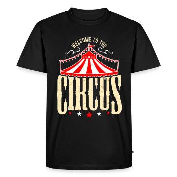 Circus Clown Welcome To The Circus Carnival Lover - Men's Premium Organic T-Shirt - black - Front - Nico (187cm)