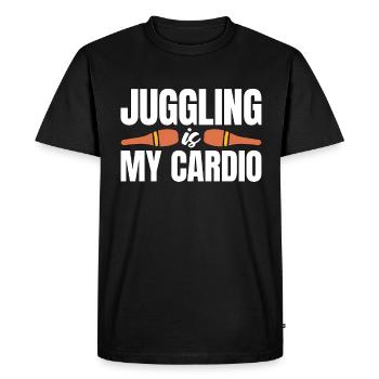 Le jonglage de clown de cirque est mon personnel de cirque cardio - T-shirt Premium bio Homme - noir - Devant - Nico (187cm)