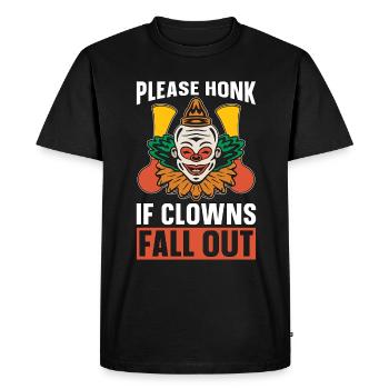 Circus Clown Please Honk If Clowns Circus Staff - T-shirt Premium bio Homme - noir - Devant - Nico (187cm)